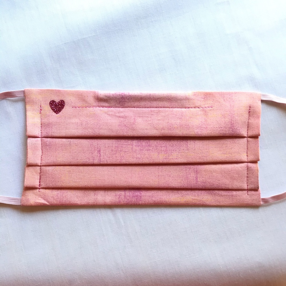 NTW - Handmade Adult Cloth Mask in Pink Grunge